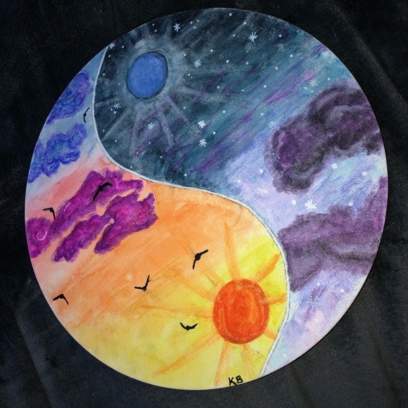 Day N’ Night Yin-Yang Painting - Picture 2 of 2